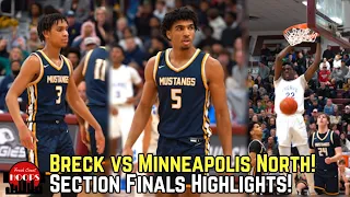 Breck vs Minneapolis North Brought The City Out! Section Finals Game!
