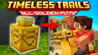 Minecraft Timeless Trails DLC - All The Golden Pots Locations (Collectables)