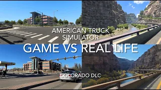 American Truck Simulator Colorado DLC Game VS Real life Comparison | ATS Colorado DLC