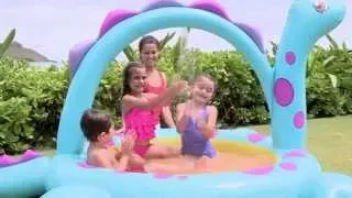 Intex 57437   Dino Spray Pool, надувной бассейн Динозавр