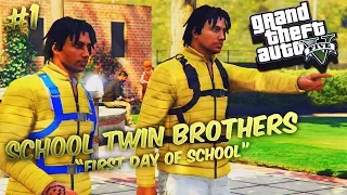 GTA 5 School Twin Brothers Ep. 1 - First Day Of School 📅