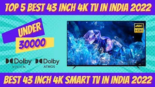 Top 5 Best 43 inch 4K TV 2022┃Best 43 inch 4K TV 2022 under 30000┃Best 43 inch 4K TV 2022