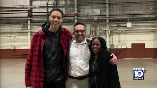 Britney Griner returns home to Texas with wife