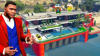 GTA 5 : FRANKLIN 50,000000$ NEW LUXURY HOUSE in GTA 5 ! (GTA 5 mods)