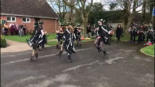 Wild Moon Morris dance Huntress at the Ash Spirit Fayre in Yatton Keynell 17/03/24