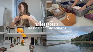 VLOGÃO: Rotina de sexta feira, viagem com a família, tour pela casa nova e nossos dias na pousada.