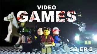 LEGO ZOMBIE KILLS VIDEO GAME STYLE - Nick's survival guide S2 Ep 2