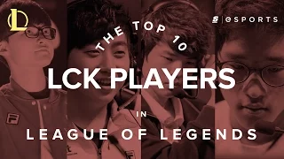 The Top 10 Players in the LCK (Spring Split 2017)