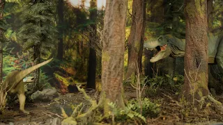 Building The Ultimate T - Rex Diorama - Realistic Redwood Forest Scenery