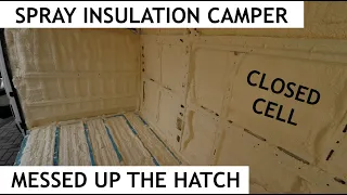 Using SPRAY FOAM INSULATION In My Van! Closed Cell