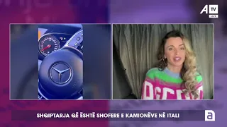 Shqiptarja që është shofere e kamionëve në Itali