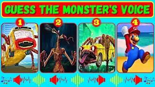NEW Guess Monster Voice Bus Eater, Siren Head, Car Eater, Mario Coffin Dance