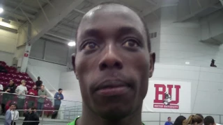 Edward Cheserek After Running 3:52.01 to Break NCAA Mile Record at 2017 BU Last Chance