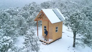 Building Cabin in the Woods Only 55 Square Feet