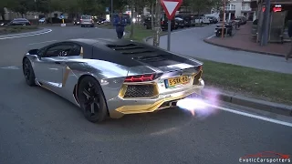 Lamborghini Aventador LP700-4 w/ Capristo Carbon Edition Exhaust - Loud Revs & Crazy Flames !