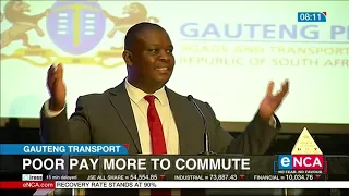 The poor pay more to commute in Gauteng