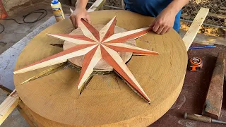 Woodworking Mastery: Transforming Flawed Wood into a Beautifully Unique Table.