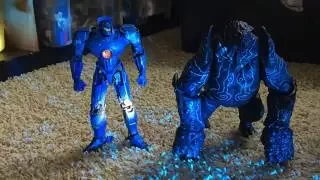 NECA Godzilla V.S Pacific Rim stop motion