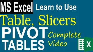 Excel Pivot Table, Tables and Slicers EXPLAINED in 10 Minutes (Productivity tips included!)/XL Maza