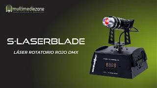 S-LASERBLADE - Láser Rotatorio Rojo DMX SCHALTER