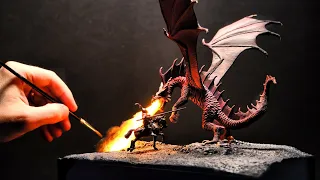 Fire Dragon Toasts Mighty Knight LED Fire