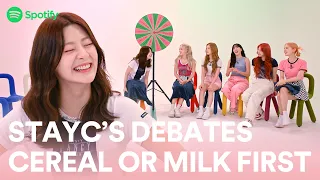 STAYC debates cereal or milk first l STAYC’s Debate Show Teaser