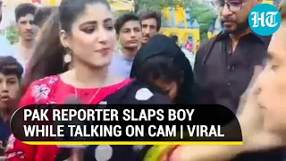 Viral: Pak journo slaps boy on live TV; Netizens blame kid for heckling her I Watch