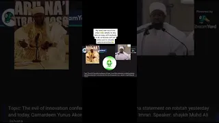 Ali Jabata's comments on ongoing issues between Sheikh Imaran Eleha and Yunusa Qomorudeen Akorede