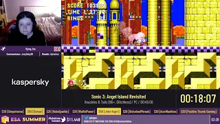 Sonic 3: Angel Island Revisited [Knuckles & Tails (NG+, Glitchless)] - #ESASummerOnline