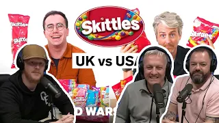 US vs UK Skittles | Food Wars REACTION | OFFICE BLOKES REACT!!