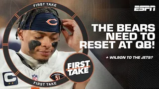 The Chicago Bears have to 'RESET the clock' at QB + Wilson backup QB for JETS? 😳 | First Take