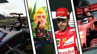Evolution of Sebastian Vettel in F1 Games (2009 - 2020)