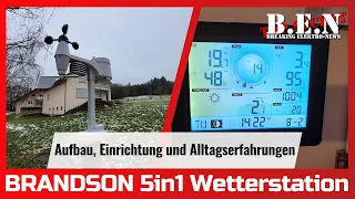 Brandson 5in1 Wetterstation: Aufbau, Einrichtung und Alltagserfahrungen