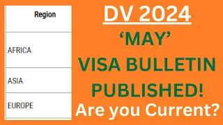 DV 2024: 'MAY' Visa Bulletin Published!