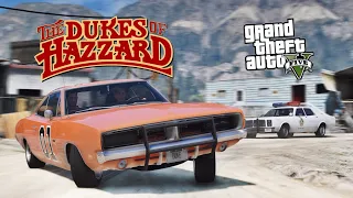 GTA 5 - Movie Action Chasing Dukes by Hazzard Police. The Dukes of Hazzard. BEST COP CHASE.