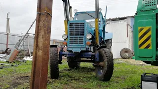 Приключения пряников в деревне. Операция Станок)) Мтз помогает  Tractor mtz 80