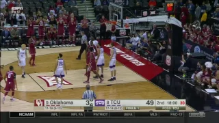 TCU vs Oklahoma | 2016-17 Big 12 Men's Basketball Highlights