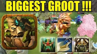 Giant Groot Guardian Of Galaxy in Dota 2 [Grow+Cleave+Vampire] Ability Draft Dota 2