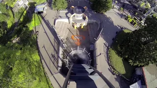 Front seat of Oblivion at Alton Towers Resort