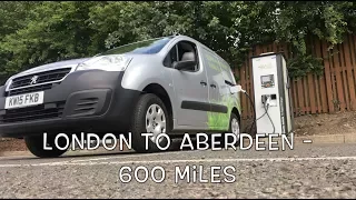 Peugeot Partner EV 600 Mile Range Test