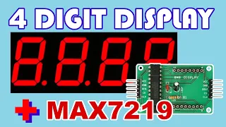 How to control 4 digit 7 segment display with MAX7219 module