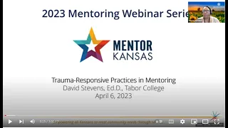 Mentoring Webinar - April 2023 - "Trauma Responsive Practices in Mentoring"