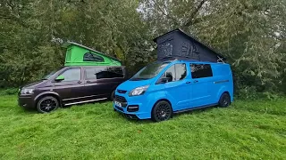 Which is the better campervan? VW Transporter T5 T6 or Ford Transit Custom. Camper conversion tour.