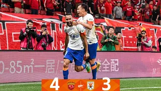 【比赛集锦】2024中超第6轮 上海海港4-3山东泰山  Highlights | Shanghai Port 4-3 Shandong Taishan | CSL