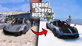 MISI EPIC MENEMUKAN DAN MEMPERBAIKI SUPERCAR LANGKA !!! GTA 5 MOD