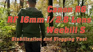 Canon R6 | Canon RF 16mm f/2.8 STM Lens | Weebill S | Stabilization Test | Vlogging Test | 4K Video