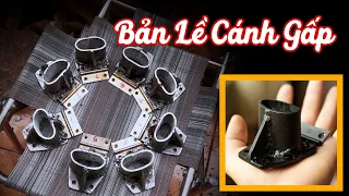 Bản lề cánh gấp nỏ bắn bi |  crossbow shooting iron balls | MỘC NHÂN DIY