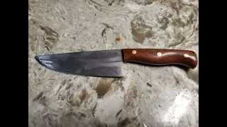 Damascus Knife From Nuts Pt 3