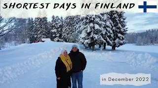 Shortest days in Finland | in December 2022 | Only 6 hours days!