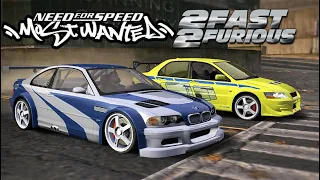 Bmw M3 GTR vs Brians Mitsubishi Lancer EVO VII ( 2 FAST 2 FURIOUS )